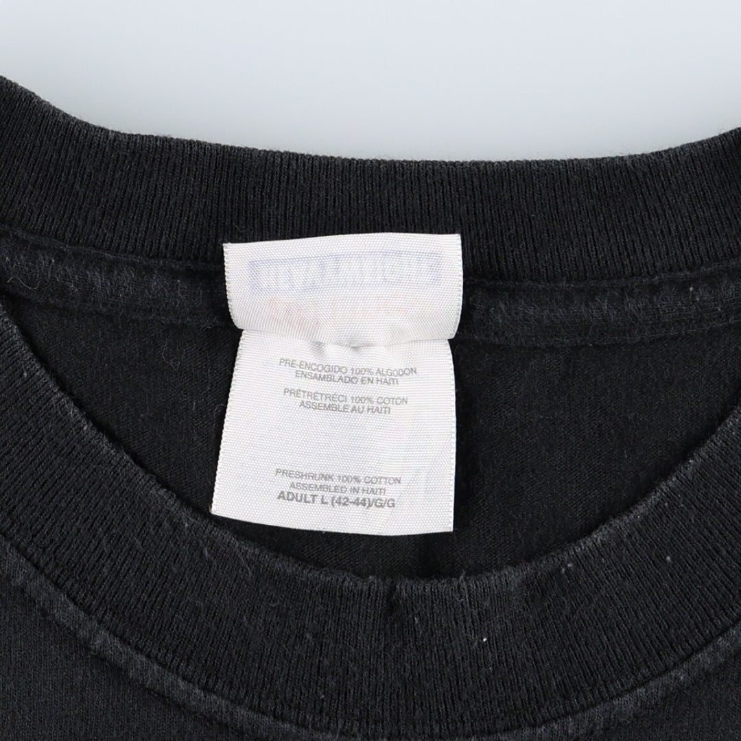 2000'S Hanes Mellow Mushroom parody advertising T-shirt, men's size L (approx.) cotton black type Vintage Second Hand