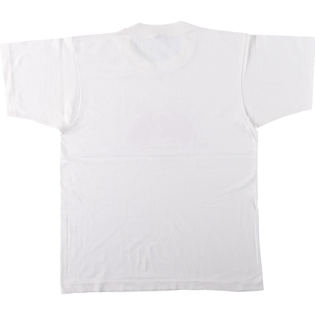 90'S Screen Stars Best Advertising T-Shirt, Made in USA, Men's Size L (approx.), Vintage cotton white type Vintage Second Hand