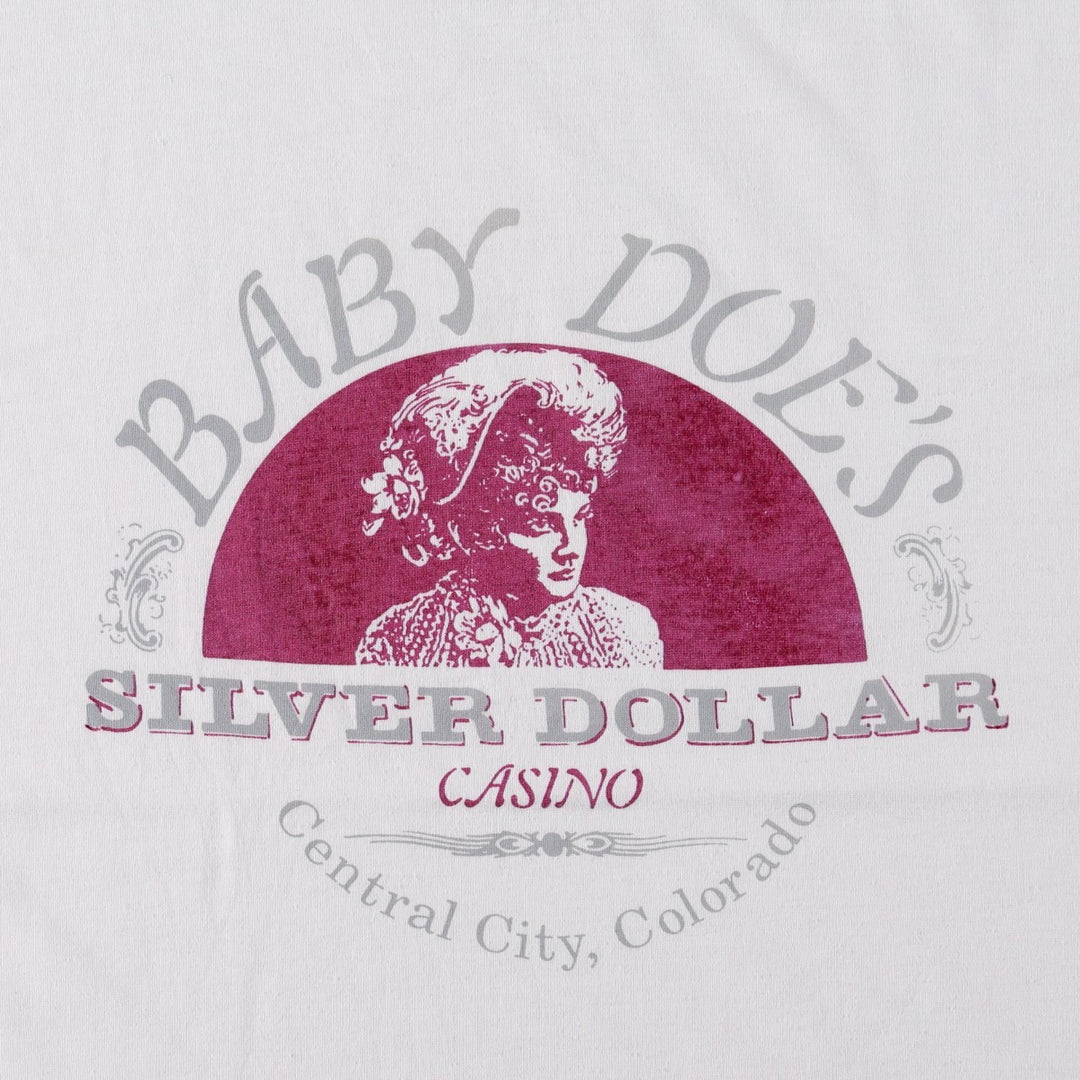 90'S Screen Stars Best Advertising T-Shirt, Made in USA, Men's Size L (approx.), Vintage cotton white type Vintage Second Hand