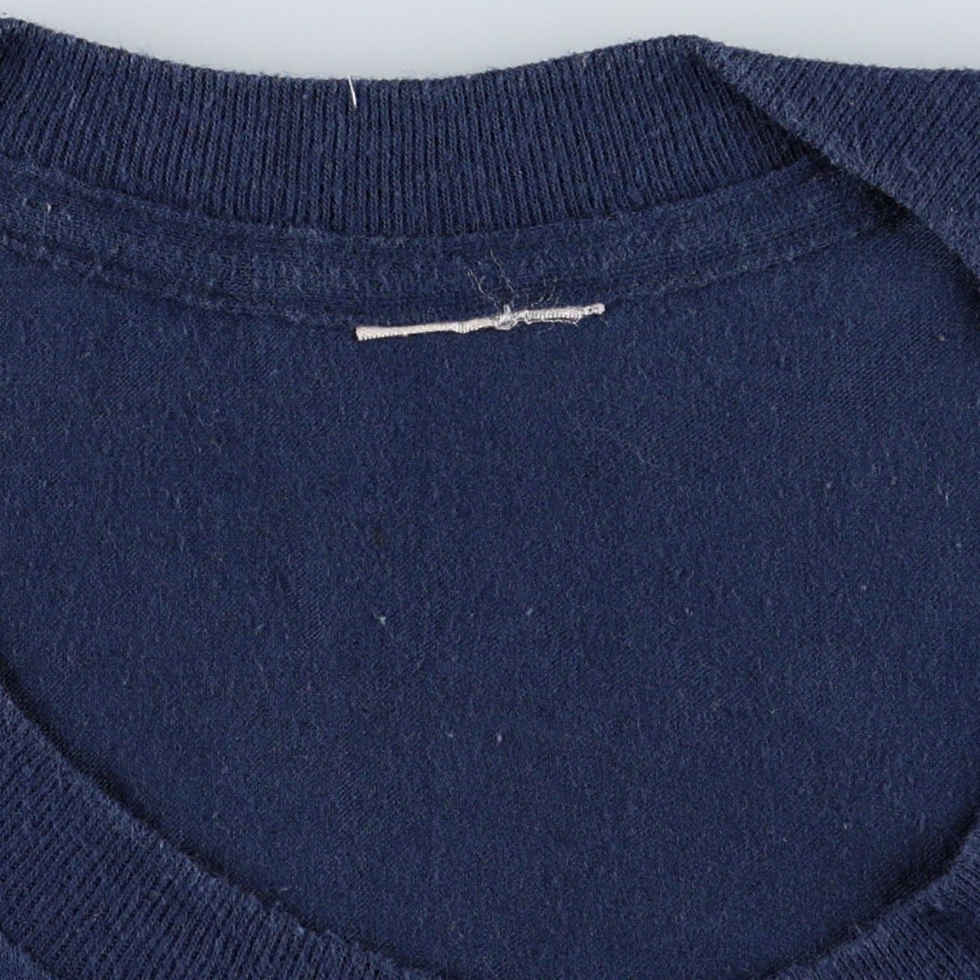~90'S BLOCK ISLAND Souvenir T-shirt, Men's XL equivalent, Vintage unclear navy blue type Vintage Second Hand