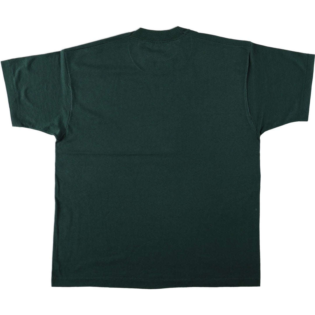 90'S Fruit of the Loom Best Advertising T-Shirt, Made in USA, Men's XL equivalent, Vintage cotton green type Vintage Second Hand