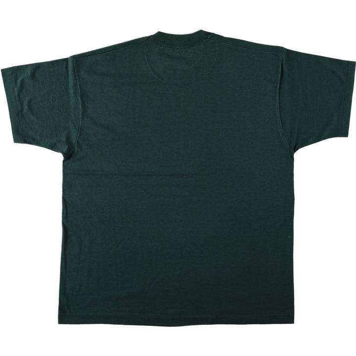 90'S Fruit of the Loom Best Advertising T-Shirt, Made in USA, Men's XL equivalent, Vintage cotton green type Vintage Second Hand
