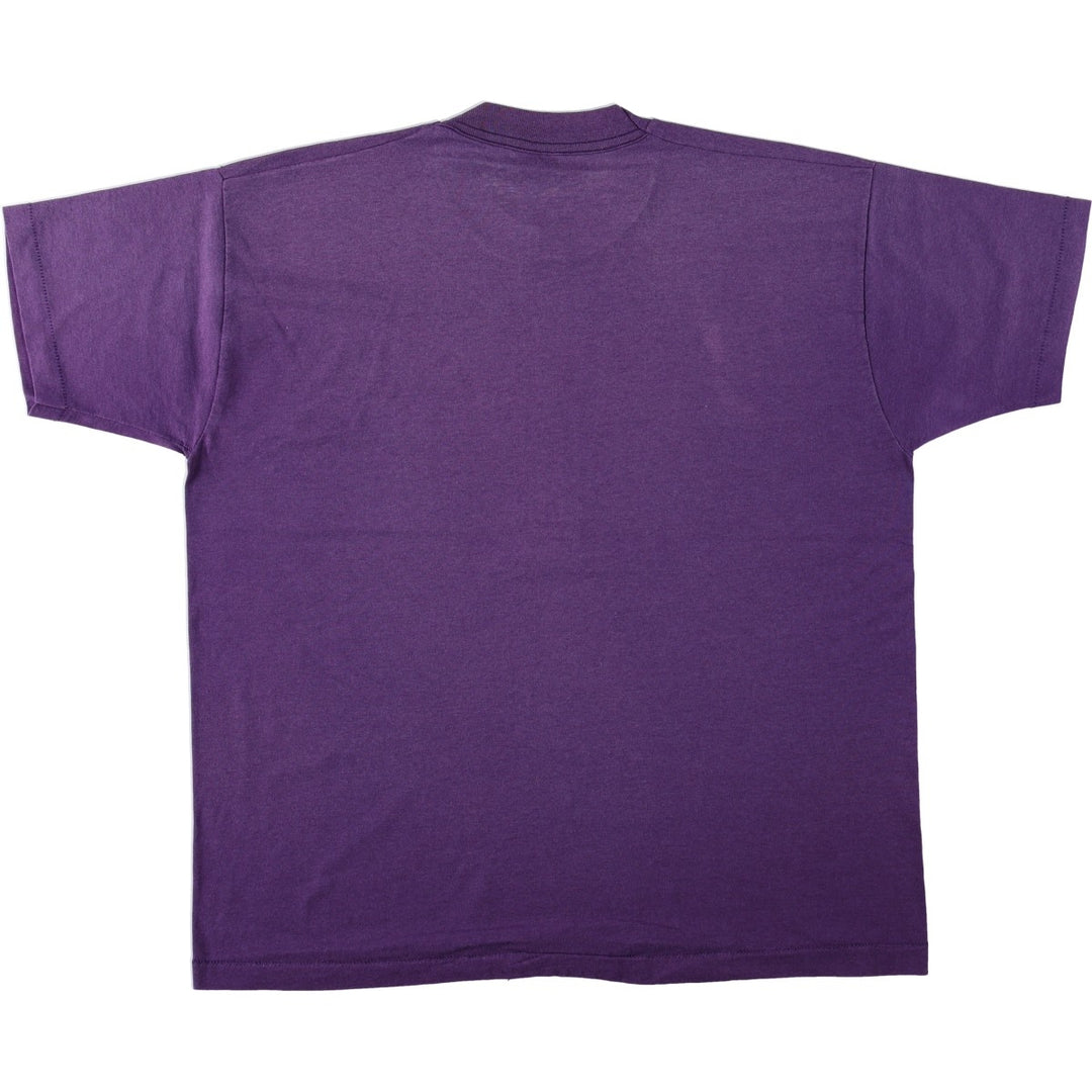 90'S Fruit of the Loom Best Printed T-shirt, Made in USA, Men's XL, Vintage cotton purple type Vintage Second Hand