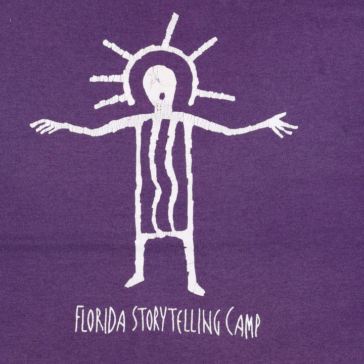 90'S Fruit of the Loom Best Printed T-shirt, Made in USA, Men's XL, Vintage cotton purple type Vintage Second Hand