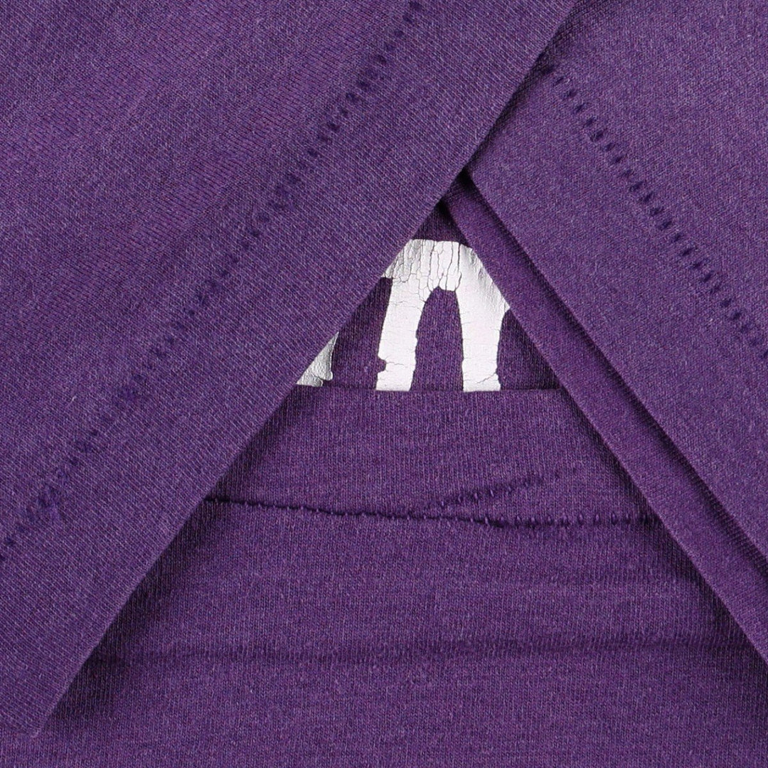 90'S Fruit of the Loom Best Printed T-shirt, Made in USA, Men's XL, Vintage cotton purple type Vintage Second Hand