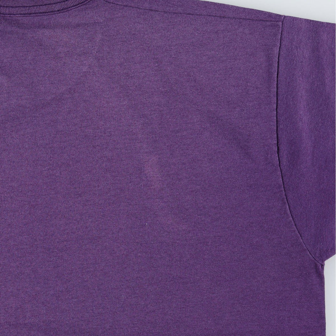 90'S Fruit of the Loom Best Printed T-shirt, Made in USA, Men's XL, Vintage cotton purple type Vintage Second Hand