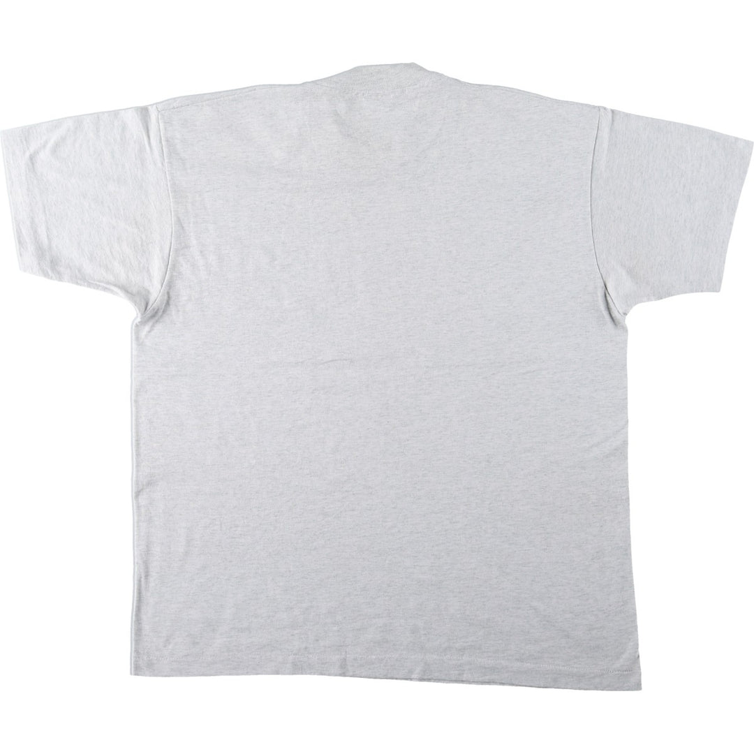 90'S Fruit of the Loom Jesus Christ Religious Message Print T-Shirt, Made in USA, Men's XL equivalent, Vintage cotton pale white type Vintage Second Hand