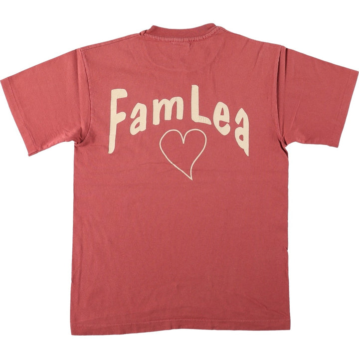 90'S Anvil Printed T-shirt, Made in USA, Men's M size, Vintage cotton red type Vintage Second Hand