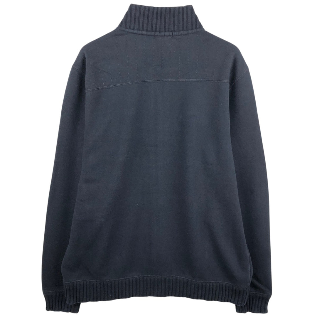 90s-00'S Calvin Klein full-zip sweatshirt, men's size XL equivalent. cotton black type Vintage Second Hand