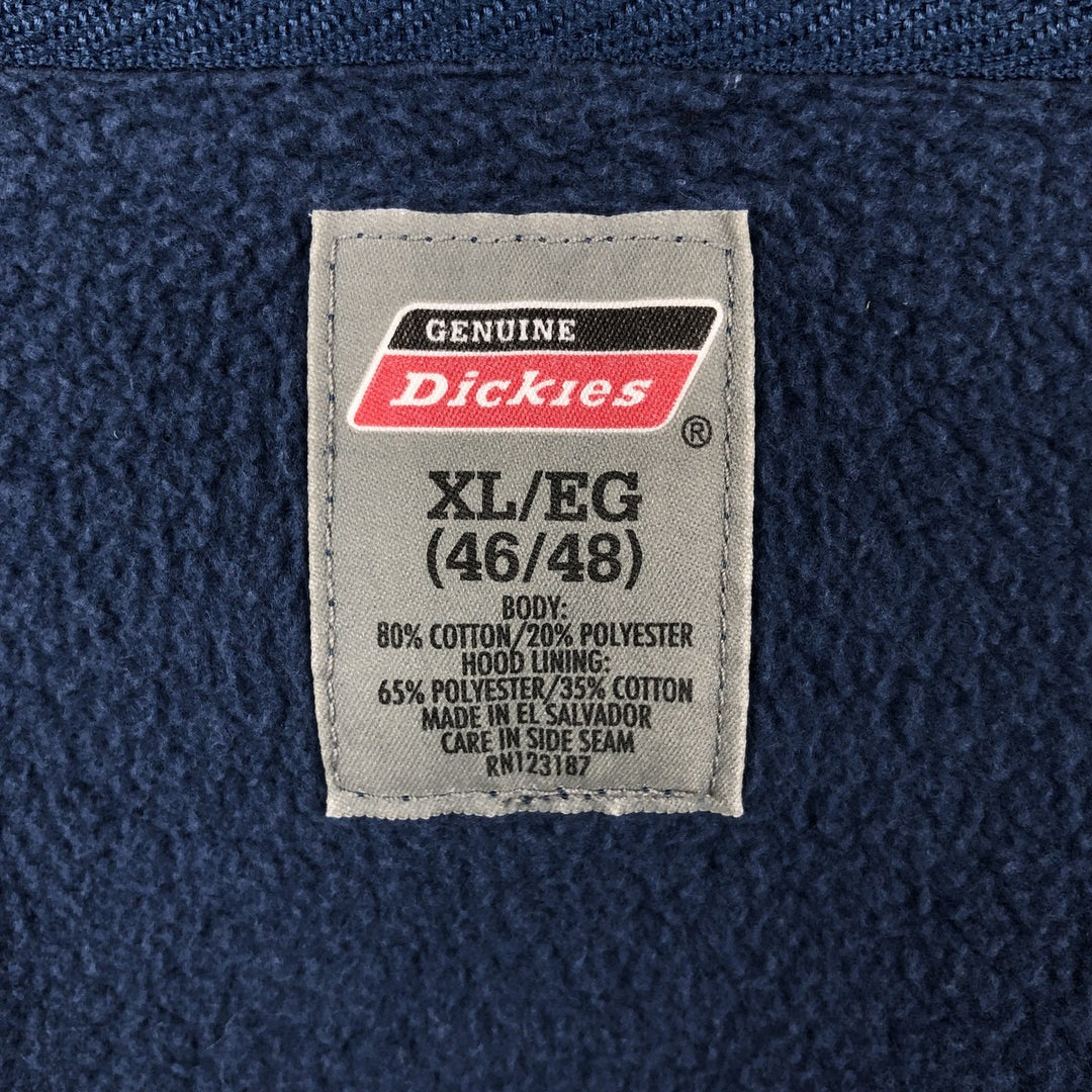 Dickies full-zip sweatshirt hoodie, men's size XL (equivalent), vintage. cotton blue type Vintage Second Hand