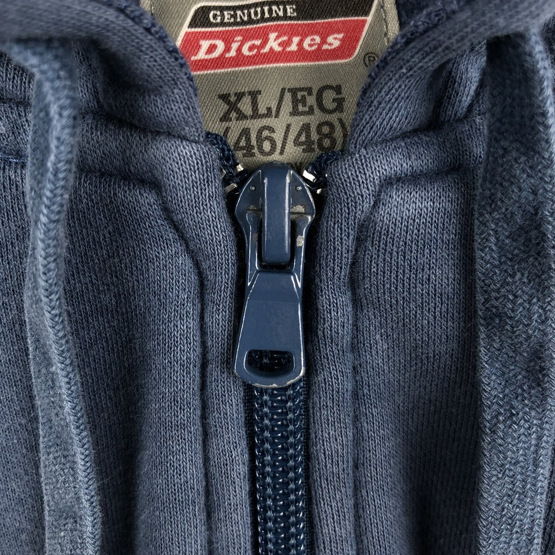 Dickies full-zip sweatshirt hoodie, men's size XL (equivalent), vintage. cotton blue type Vintage Second Hand