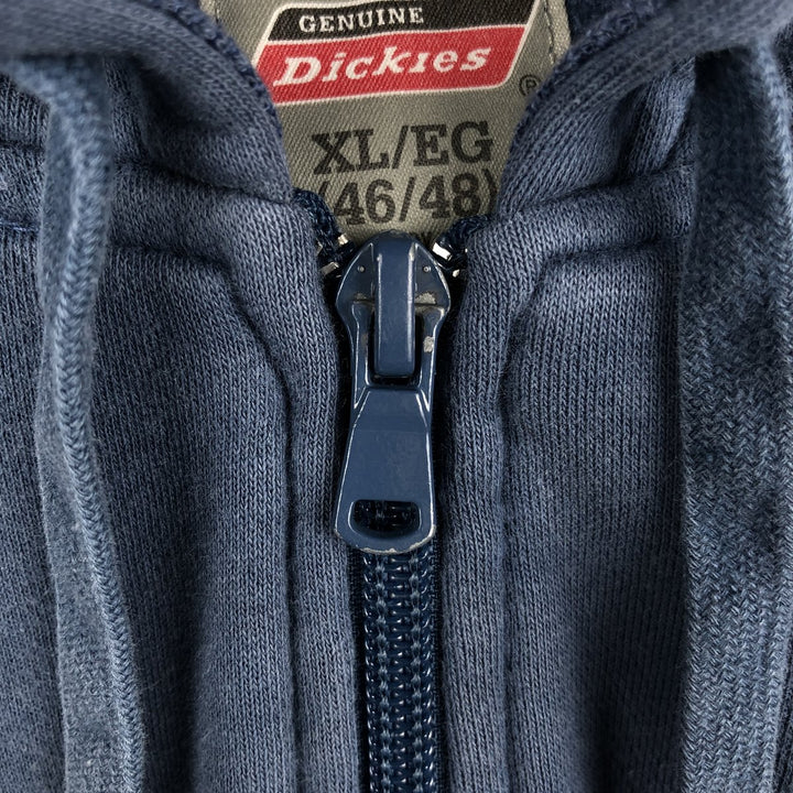 Dickies full-zip sweatshirt hoodie, men's size XL (equivalent), vintage. cotton blue type Vintage Second Hand