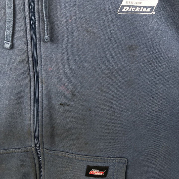 Dickies full-zip sweatshirt hoodie, men's size XL (equivalent), vintage. cotton blue type Vintage Second Hand