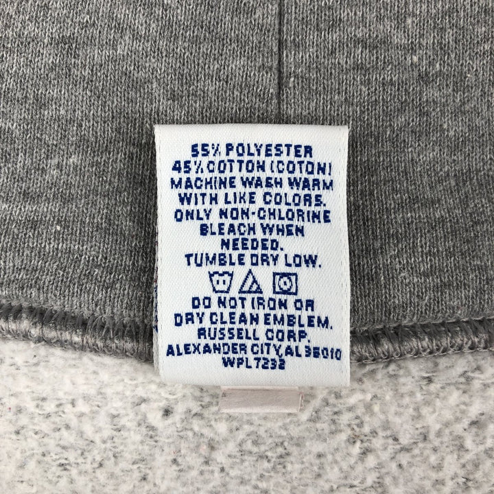 Vintage 90'S Russell full-zip sweatshirt, size M, men's polyester gray type Vintage Second Hand