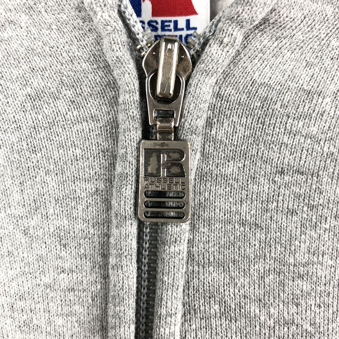 Vintage 90'S Russell full-zip sweatshirt, size M, men's polyester gray type Vintage Second Hand