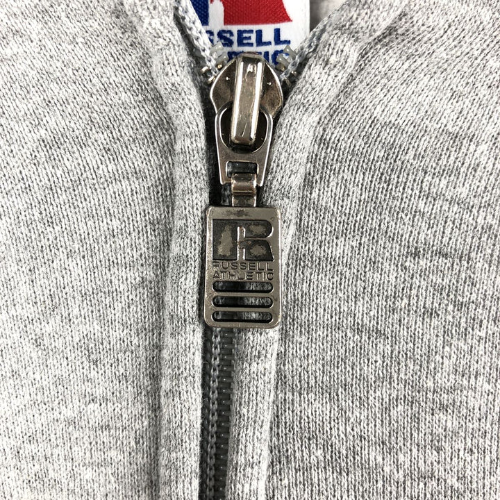 Vintage 90'S Russell full-zip sweatshirt, size M, men's polyester gray type Vintage Second Hand
