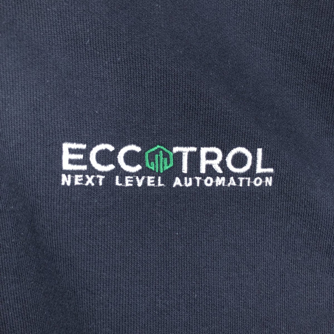 Carhartt Loose Fit ECCOTROL Advertising Full-Zip Sweatshirt Hoodie (Men's XXL equivalent) cotton navy blue type Vintage Second Hand