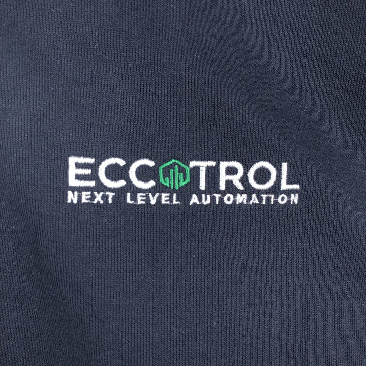 Carhartt Loose Fit ECCOTROL Advertising Full-Zip Sweatshirt Hoodie (Men's XXL equivalent) cotton navy blue type Vintage Second Hand