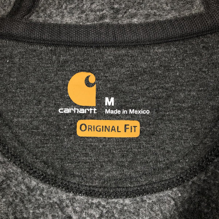 Carhartt ORIGINAL FIT Ingling Eagle Pattern Advertising Full-Zip Sweatshirt Hoodie, Men's Size M (approx.) cotton Charcoal Vintage Second Hand