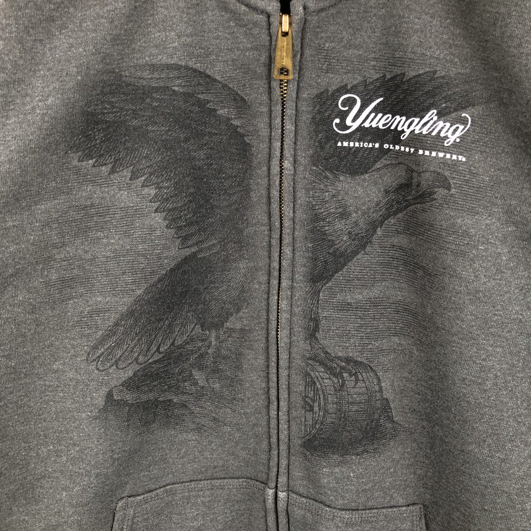 Carhartt ORIGINAL FIT Ingling Eagle Pattern Advertising Full-Zip Sweatshirt Hoodie, Men's Size M (approx.) cotton Charcoal Vintage Second Hand