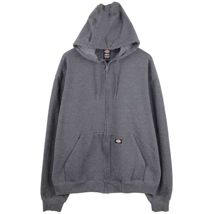 Dickies Sweat Full Zip Hoodie Men's XXL cotton Charcoal Vintage Second Hand