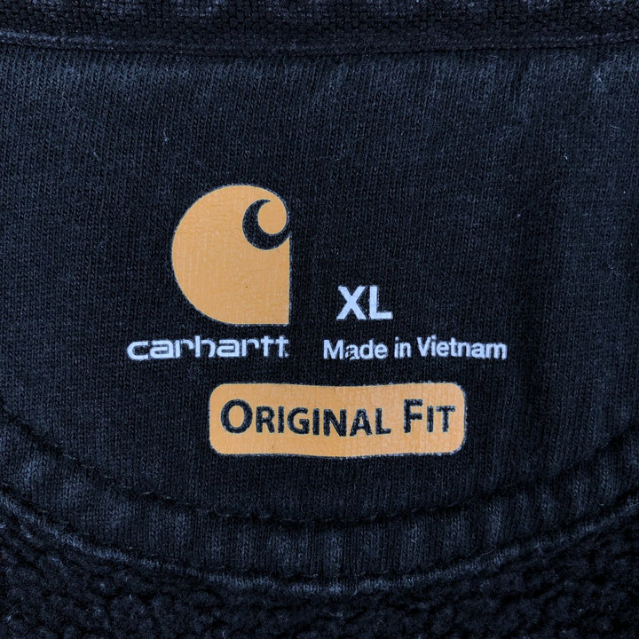 Carhartt ORIGINAL FIT RAIN DEFENDER Stars and Stripes Advertising Sweat Full-Zip Hoodie, Men's Size XL (approx.) cotton black type Vintage Second Hand