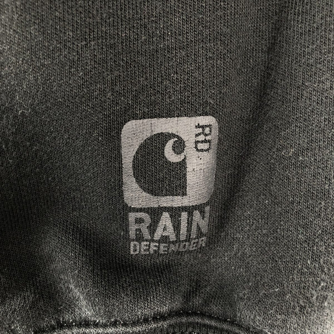 Carhartt ORIGINAL FIT RAIN DEFENDER Stars and Stripes Advertising Sweat Full-Zip Hoodie, Men's Size XL (approx.) cotton black type Vintage Second Hand