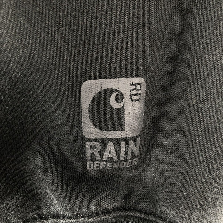 Carhartt ORIGINAL FIT RAIN DEFENDER Stars and Stripes Advertising Sweat Full-Zip Hoodie, Men's Size XL (approx.) cotton black type Vintage Second Hand