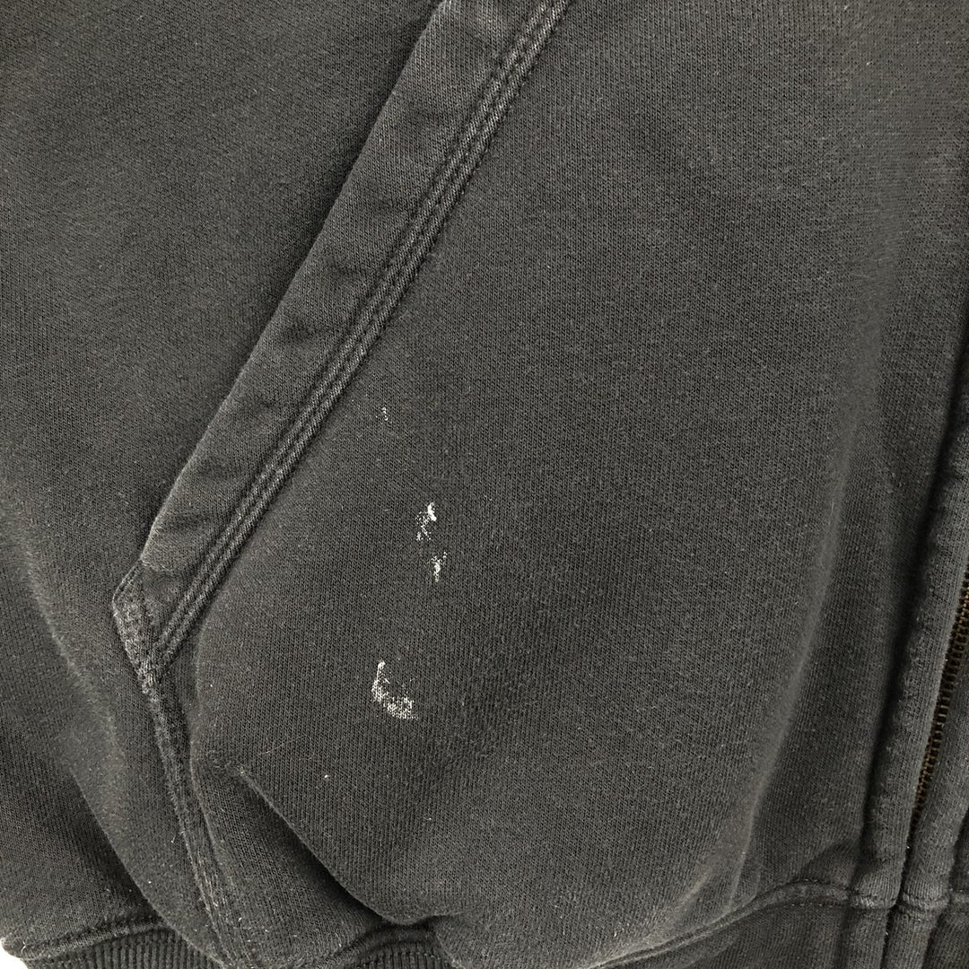 Carhartt ORIGINAL FIT RAIN DEFENDER Stars and Stripes Advertising Sweat Full-Zip Hoodie, Men's Size XL (approx.) cotton black type Vintage Second Hand