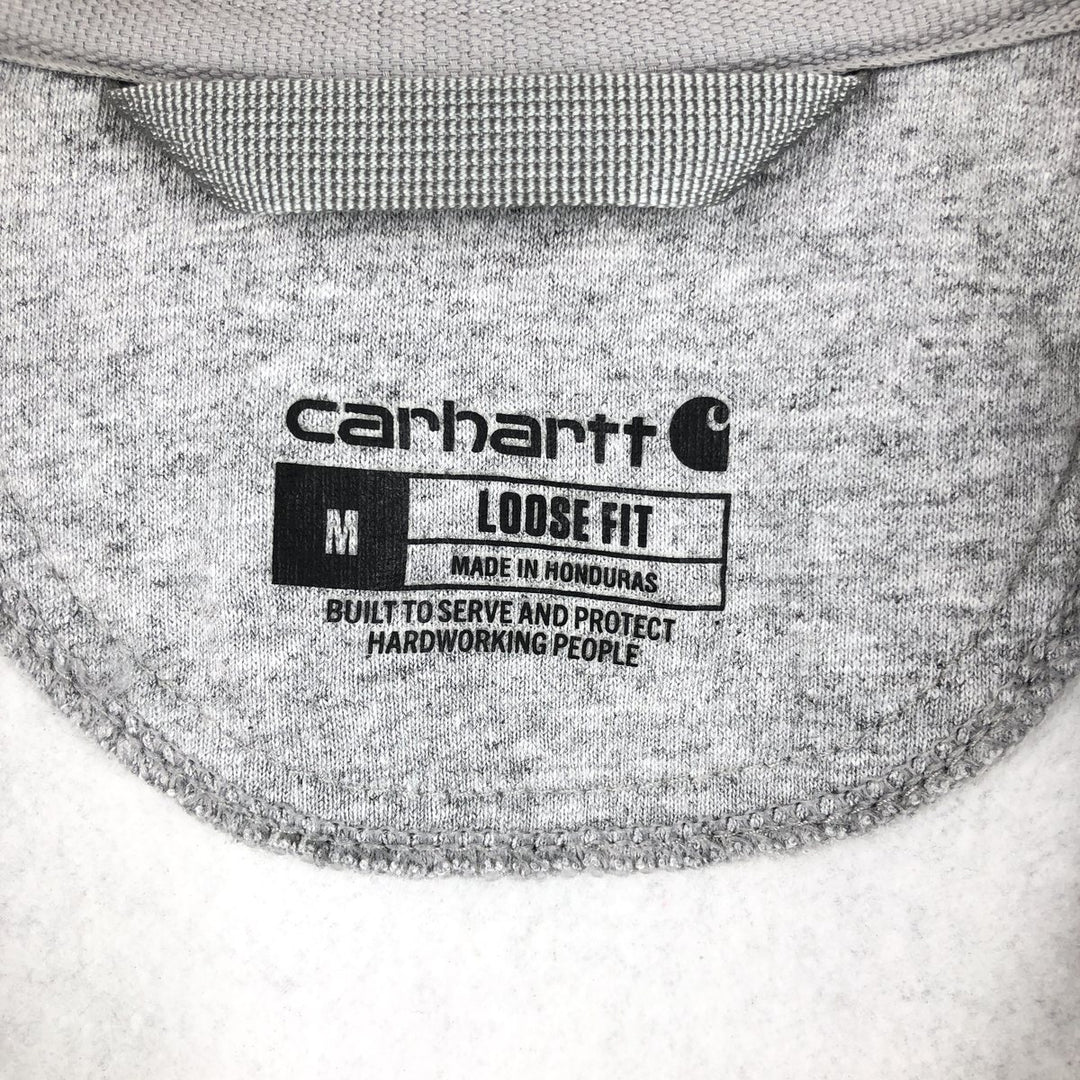 Carhartt Loose Fit RK Painting, Inc. Advertising Full-Zip Sweatshirt Hoodie, Men's Size M (approx.) cotton gray type Vintage Second Hand