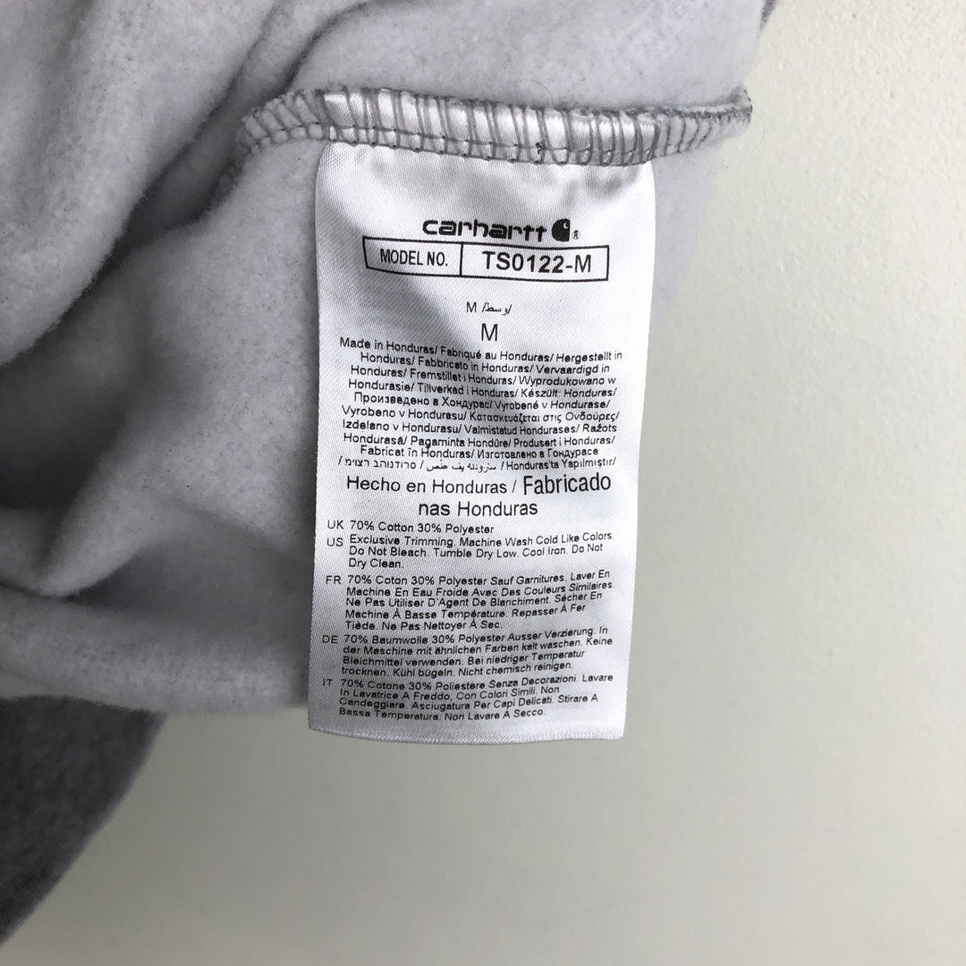 Carhartt Loose Fit RK Painting, Inc. Advertising Full-Zip Sweatshirt Hoodie, Men's Size M (approx.) cotton gray type Vintage Second Hand