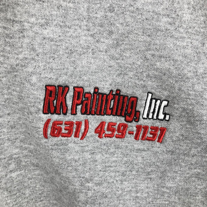 Carhartt Loose Fit RK Painting, Inc. Advertising Full-Zip Sweatshirt Hoodie, Men's Size M (approx.) cotton gray type Vintage Second Hand