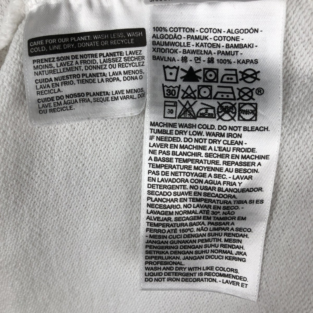 Levi's Sweatshirt Full Zip Hoodie, Men's Size L cotton white type Vintage Second Hand