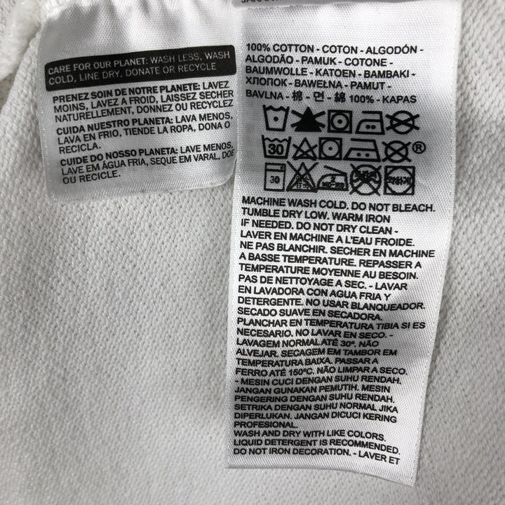 Levi's Sweatshirt Full Zip Hoodie, Men's Size L cotton white type Vintage Second Hand