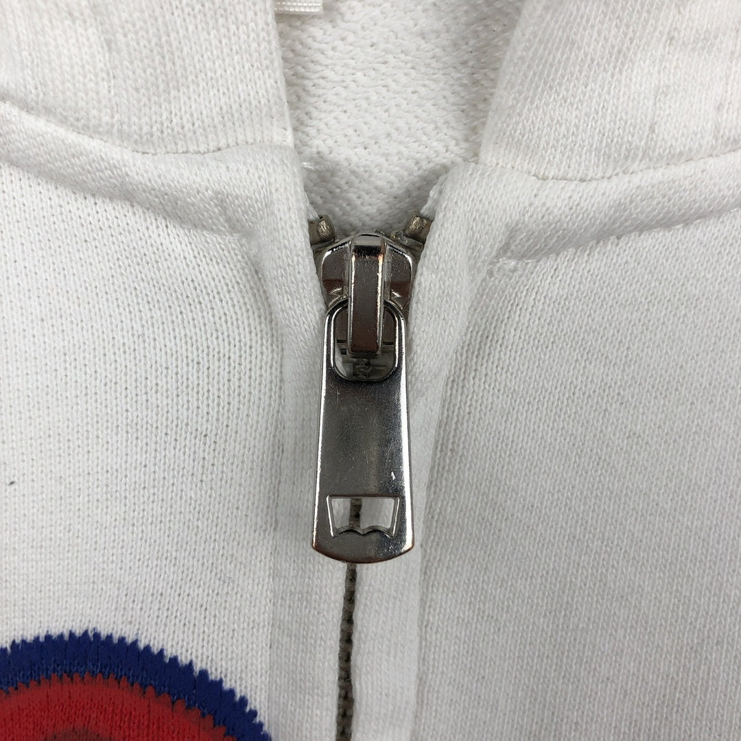 Levi's Sweatshirt Full Zip Hoodie, Men's Size L cotton white type Vintage Second Hand