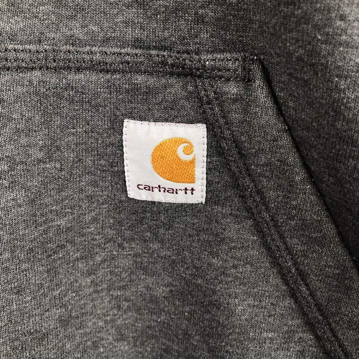 Carhartt ORIGINAL FIT Sweat Full Zip Hoodie, Men's L size cotton Charcoal Vintage Second Hand