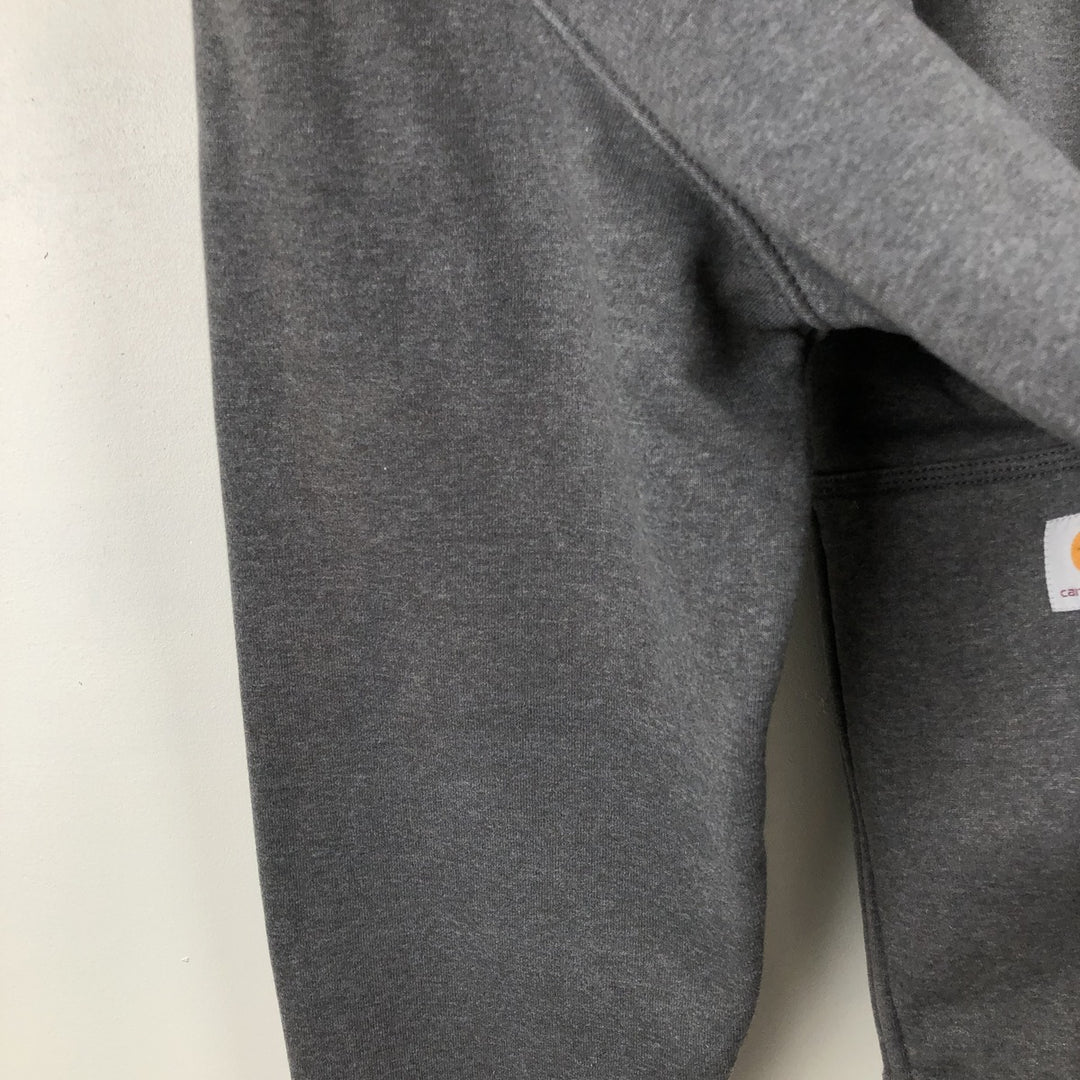 Carhartt ORIGINAL FIT Sweat Full Zip Hoodie, Men's L size cotton Charcoal Vintage Second Hand