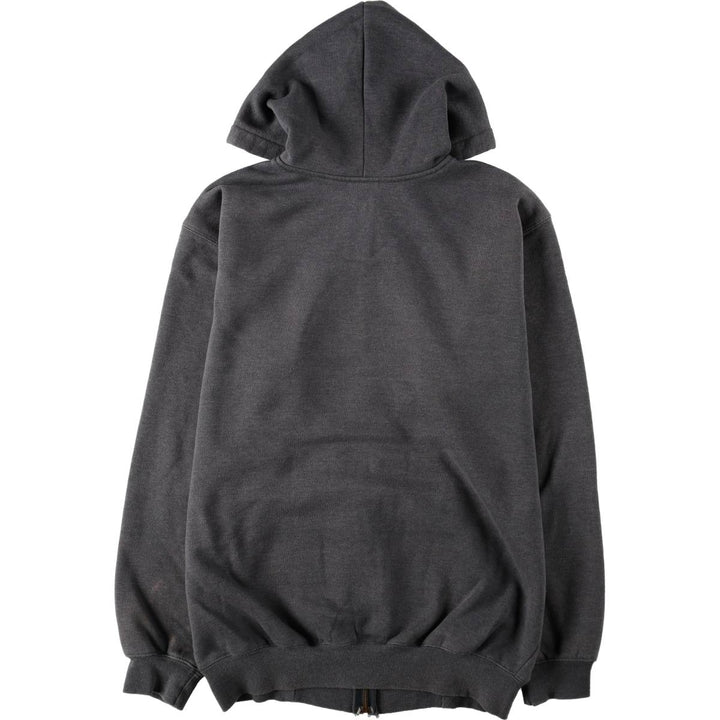 Carhartt Sweat Full Zip Hoodie, Men's M cotton Charcoal Vintage Second Hand