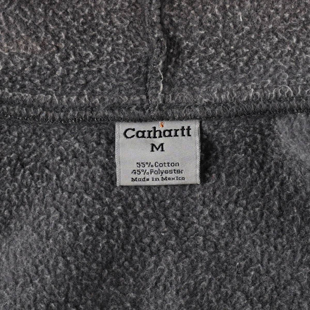 Carhartt Sweat Full Zip Hoodie, Men's M cotton Charcoal Vintage Second Hand