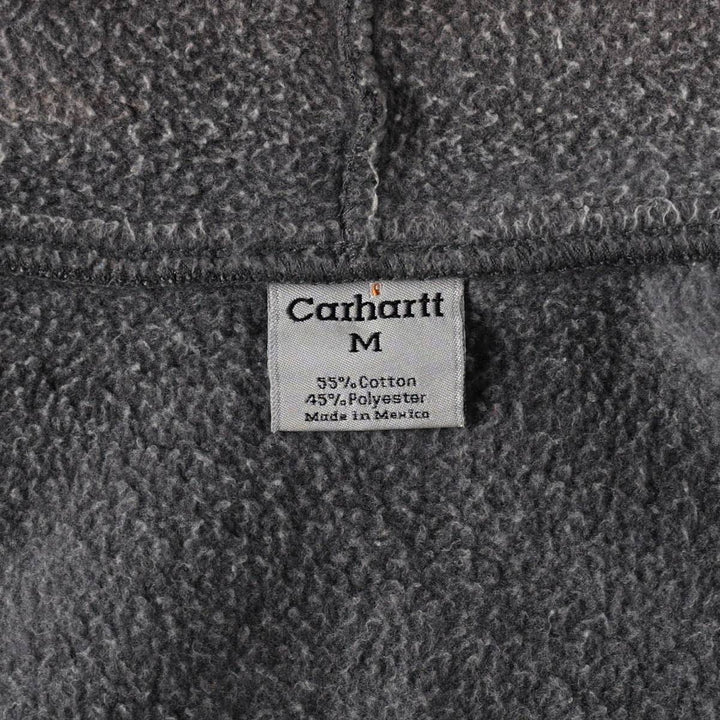 Carhartt Sweat Full Zip Hoodie, Men's M cotton Charcoal Vintage Second Hand