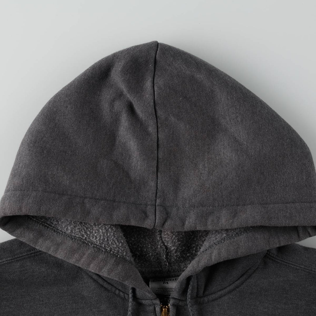 Carhartt Sweat Full Zip Hoodie, Men's M cotton Charcoal Vintage Second Hand