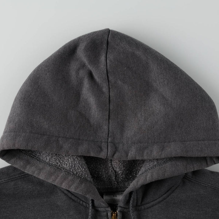 Carhartt Sweat Full Zip Hoodie, Men's M cotton Charcoal Vintage Second Hand