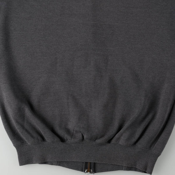 Carhartt Sweat Full Zip Hoodie, Men's M cotton Charcoal Vintage Second Hand