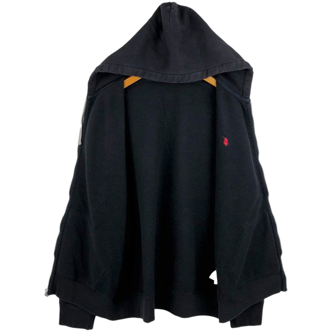 Ralph Lauren POLO RALPH LAUREN Sweat Full Zip Hoodie Men's XL cotton black type Vintage Second Hand