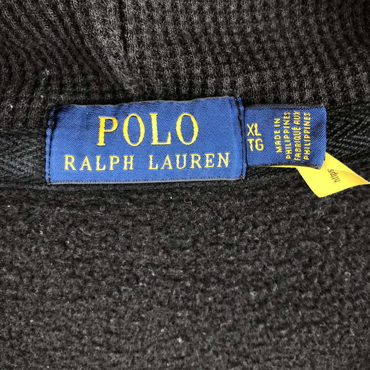 Ralph Lauren POLO RALPH LAUREN Sweat Full Zip Hoodie Men's XL cotton black type Vintage Second Hand