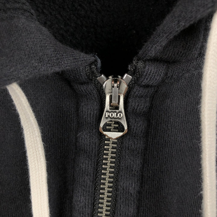 Ralph Lauren POLO RALPH LAUREN Sweat Full Zip Hoodie Men's XL cotton black type Vintage Second Hand