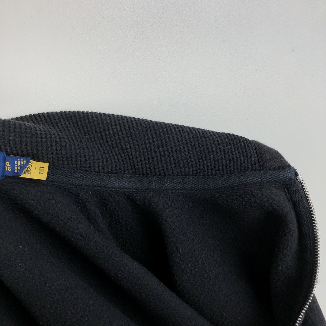 Ralph Lauren POLO RALPH LAUREN Sweat Full Zip Hoodie Men's XL cotton black type Vintage Second Hand