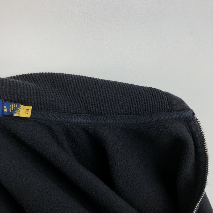 Ralph Lauren POLO RALPH LAUREN Sweat Full Zip Hoodie Men's XL cotton black type Vintage Second Hand