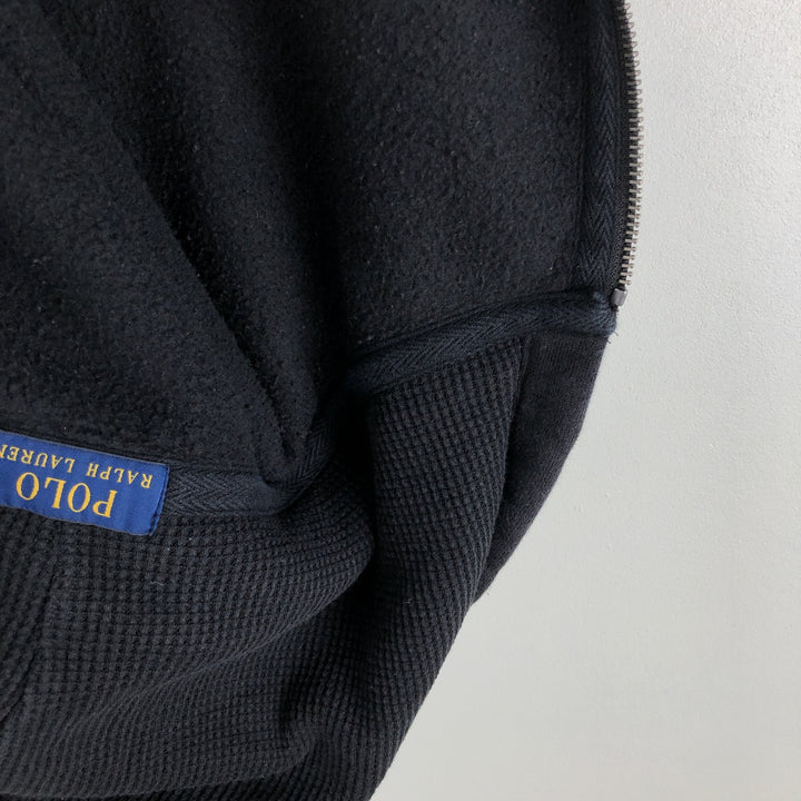 Ralph Lauren POLO RALPH LAUREN Sweat Full Zip Hoodie Men's XL cotton black type Vintage Second Hand