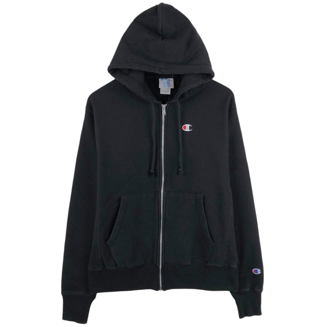 Champion REVERSE WEAVE Reverse Weave Sweat Full Zip Hoodie Men's M cotton black type Vintage Second Hand